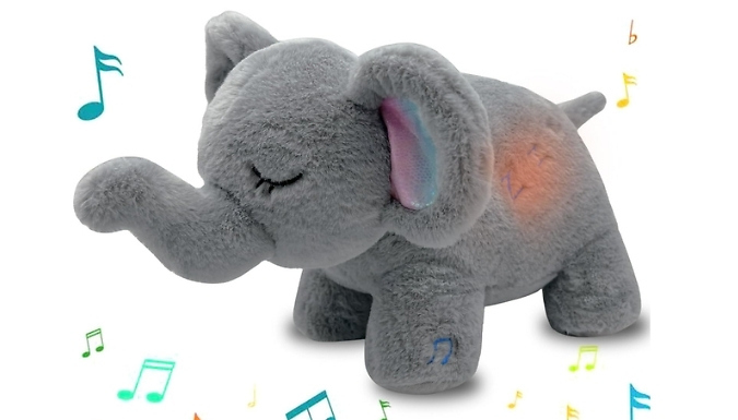 Stress Relief Elephant Plush Toy with Breathing
