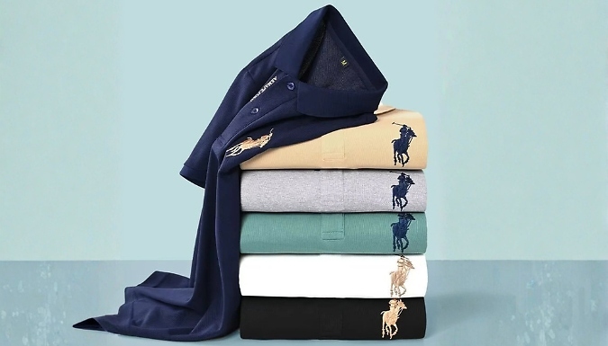 Men's Embroidered Polo Shirt - 5 Colours & 7 Sizes