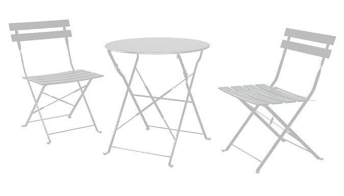 3-Piece Folding Outdoor Bistro Dining Set