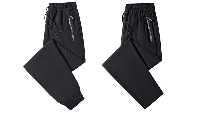 Men's Cuffed or Straight Leg Casual Joggers - 4 Colours, 4 Sizes!