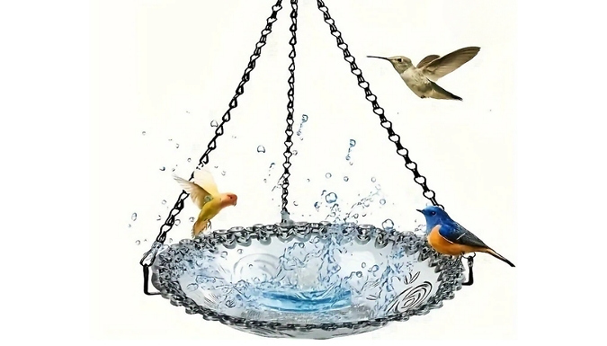 Outdoor Hanging Bird Bath or Feeder - 4 Colours!