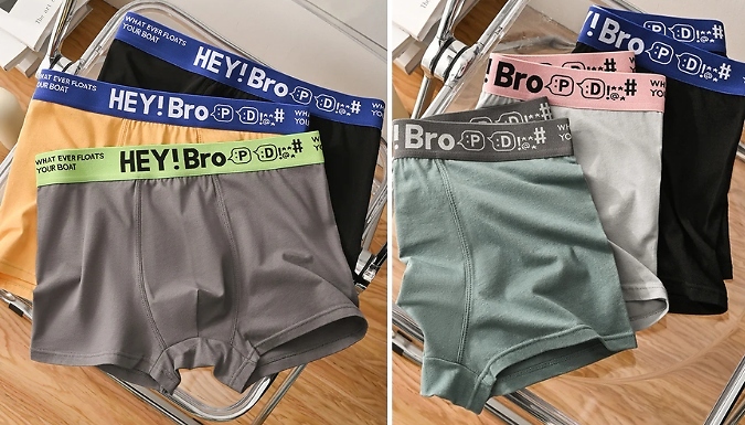 6-Pack of Men's Loose-Fitting Mid-Rise Boxer Briefs