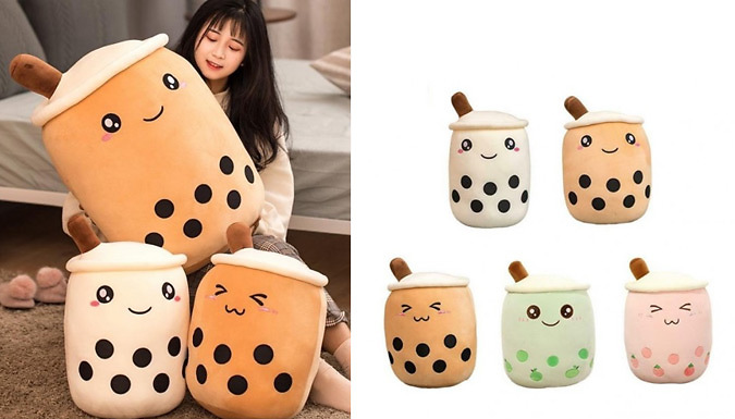Up To 83% Off Bubble Tea Cup Plush Pillow
