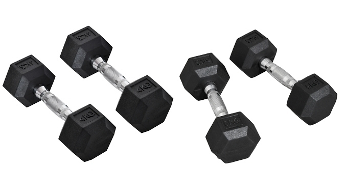 Pair of Dumbbell Weights - 3 Sizes