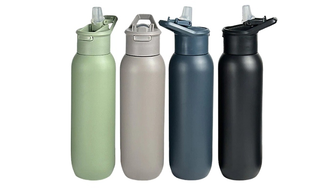 Stainless Steel Double-Layer Vacuum-Insulated Bottle - 2 Sizes, 4 Colours