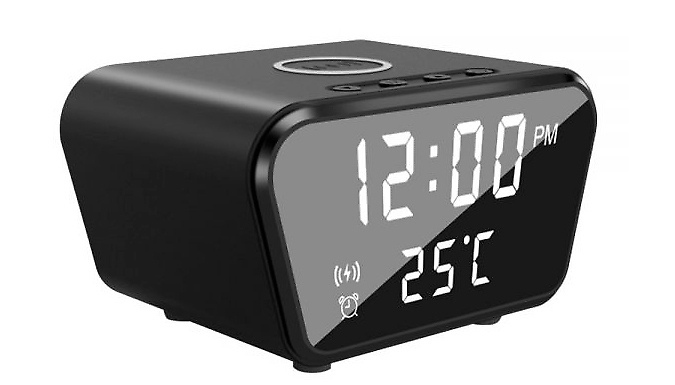 Wireless Charging Alarm Clock - 2 Colours