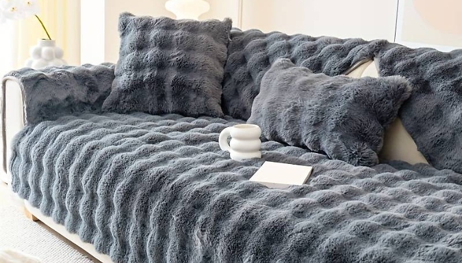 Thick and Fluffy Sofa Covers - 5 Colours & 6 Sizes