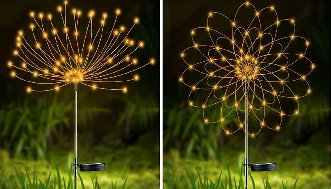 180 LED Solar Firework Light - 1 or 2-Pack!