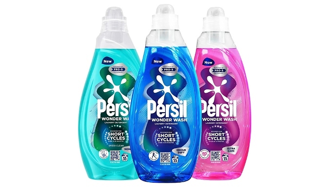 Persil Wonder Wash Laundry Detergent - Ultra Care, Non-Bio or Odour Defy!