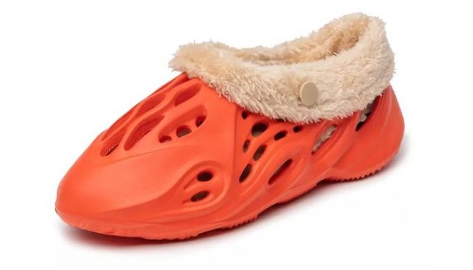 Kids or Adults Faux Fur Fleece Lined Foam Trainers - 5 Colours and 23 Sizes from Go Groopie IE