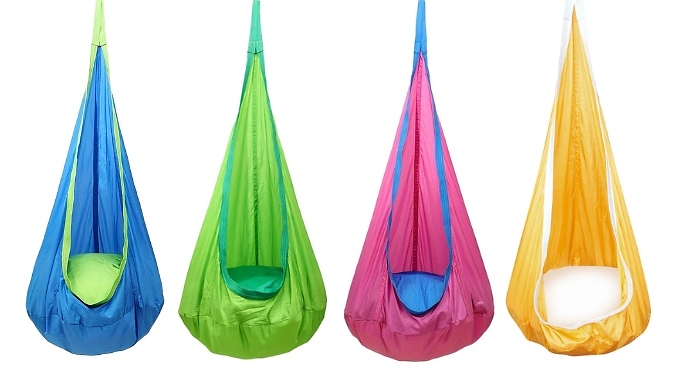 Hanging Hammock Chair With Pillow - 4 Colours