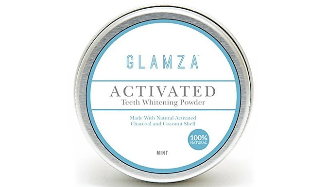 Glamza Activated Charcoal Teeth Whitening Powder 50g Deal Price £4.99