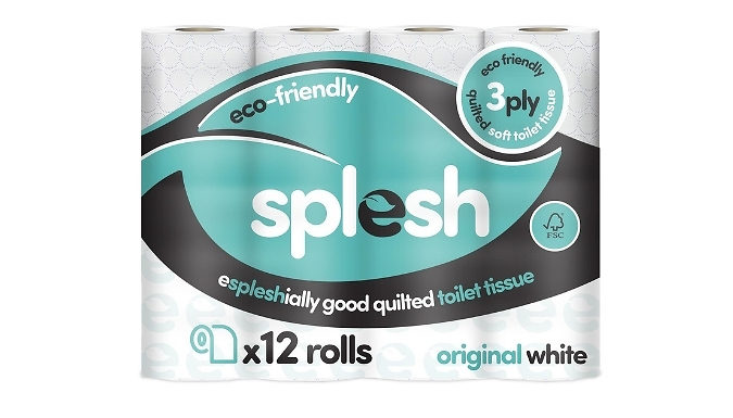84 Rolls of Splesh Quilted Toilet Paper - 3 Options