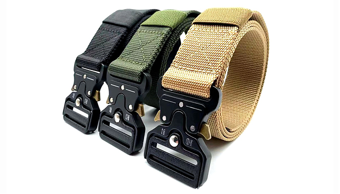 Quick Release Nylon Tactical Work Belt - 4 Colours