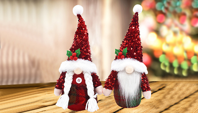 1 or 2 Christmas Gnome Decorations - 2 Designs