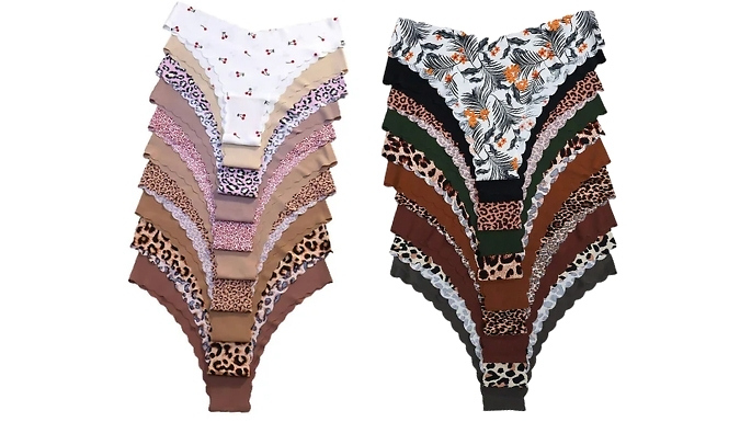 10-Pack of Women's Seamless Underwear - 2 Options, 5 Sizes!