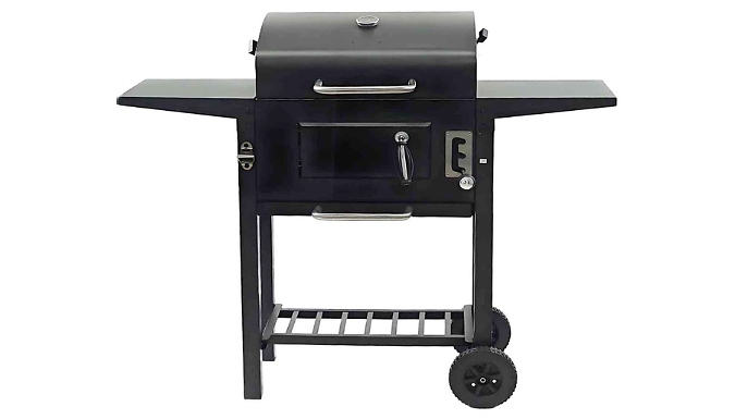 Large Portable Charcoal BBQ Grill & Smoker