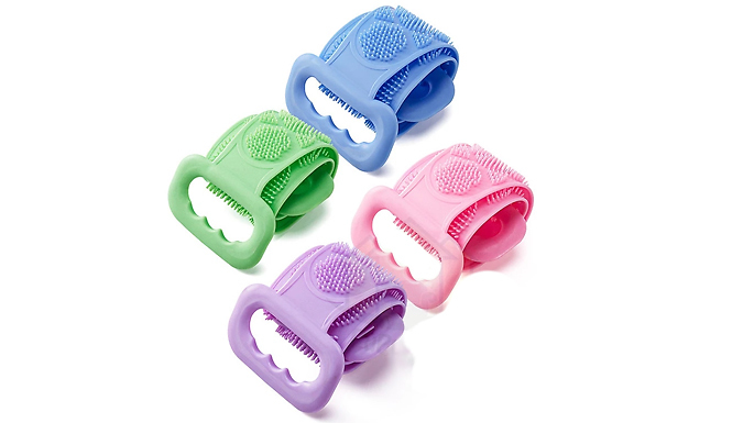 Double-Sided Silicone Shower Exfoliating Scrub - 4 Colours