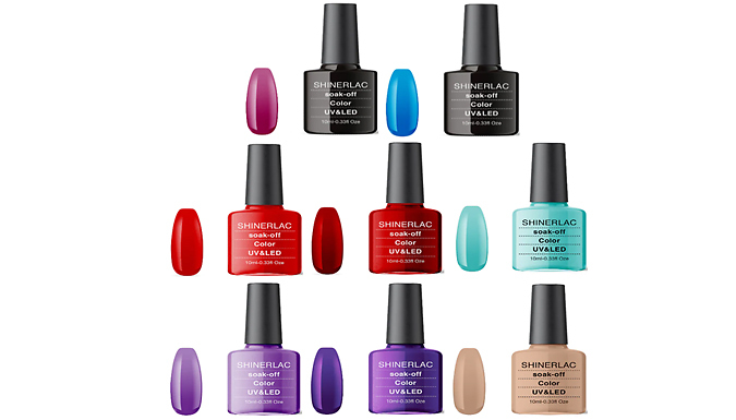 1 or 2-Pack UV & LED Soak-Off Nail Polish - 8 Colours!