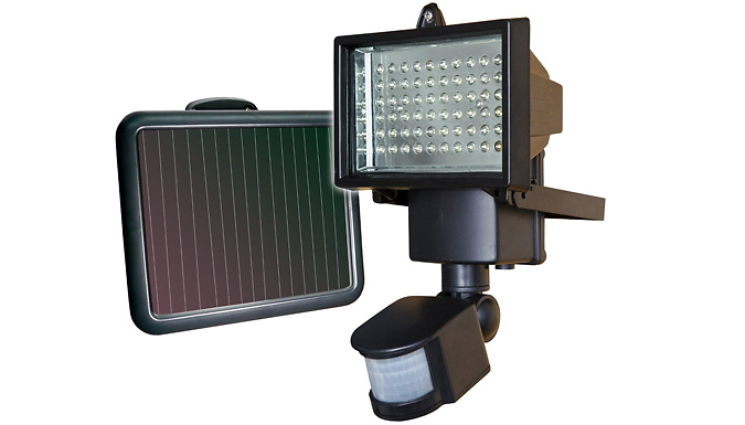 60 LED Solar Powered Security Light with Motion Sensor