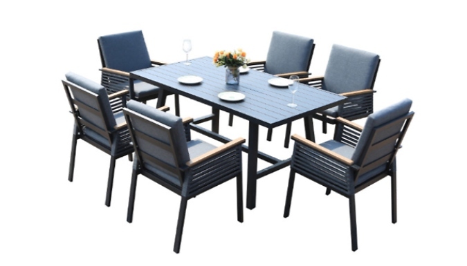 6-Seater Aluminium Dining Set