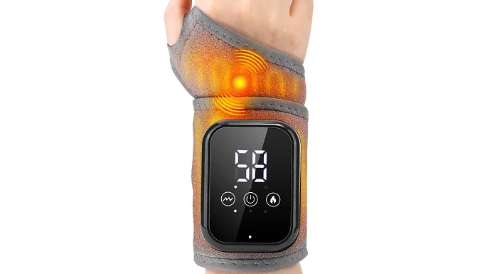 Vibrating & Heating Wrist Support Strap - 2 Colours!