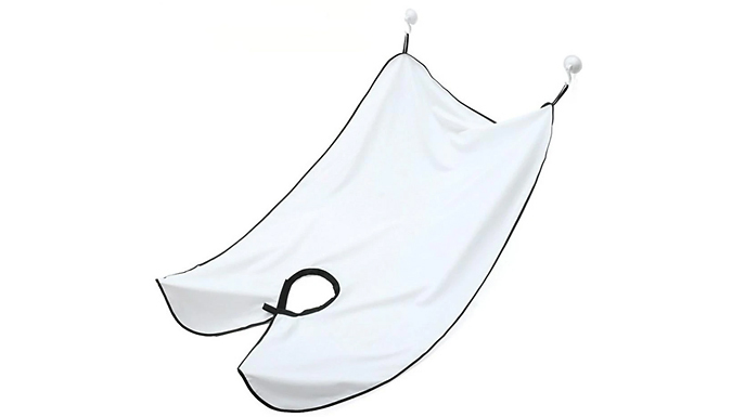 Shaving Apron With Mirror Suction Pads - 2 Colours