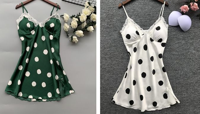 Polka Dot Nightdress - 5 Sizes, 4 Colours