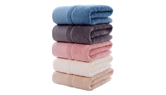 Cotton Thickened Absorbent Towel - 6 Colours & 2 Sizes