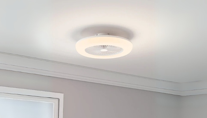 Remote Control Ceiling Fan with LED Light - 3 Colours