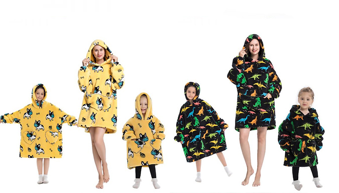 Matching Family Snuggle Hoodie Blankets - 9 Styles