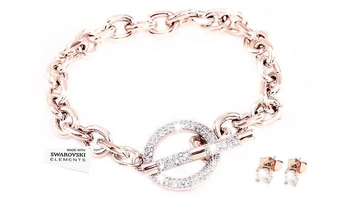 Jorla Bracelet & Earring Set with Swarovski Elements - Buy 1, 2 or 3 Sets!