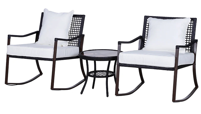 2 Seater Rocking Chair Bistro Set