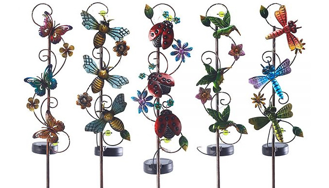 Solar Flying Bug Decorative Garden Stake Light - 5 Designs