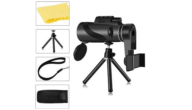 40x60 Portable Monocular Telescope with Optional Accessories