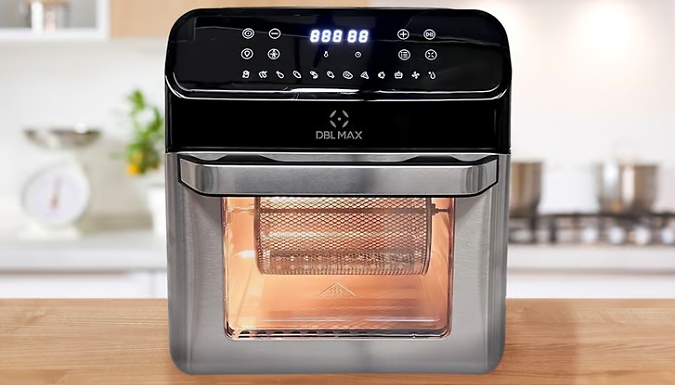12-in-1 Digital Air Fryer Oven and Rotisserie! - 12L