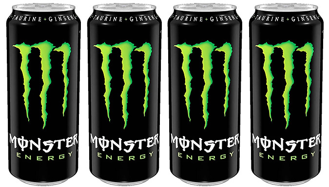 24-Pack of Monster Energy Drink 500ml - 4 Flavours