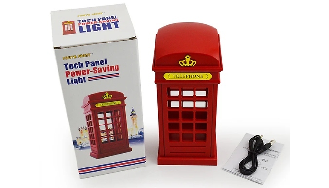 Red Telephone Booth Lamp at Go Groopie IE
