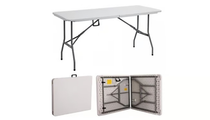 6ft Heavy Duty Folding Trestle Table! - 2 Designs