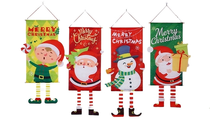 Christmas Hanging Flag Decoration - 6 Designs!