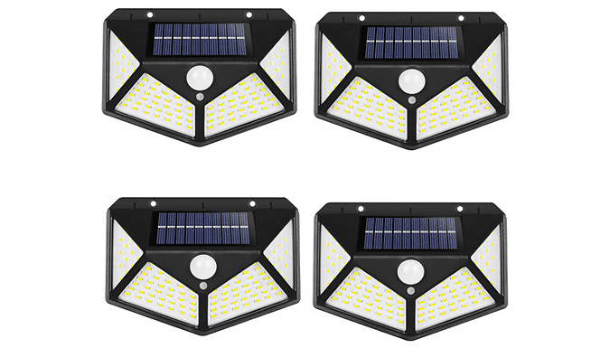 2-Pack of Motion Sensor Solar Garden Wall Lights Deal Price £12.99
