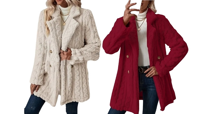 Women's Fluffy Winter Coat - 5 Colours, 5 Sizes!