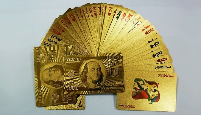 24k Gold Plated Playing Cards