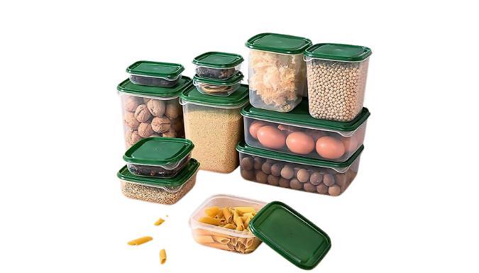 17-Piece Airtight Food Containers - Microwaveable and Dishwasher Safe!