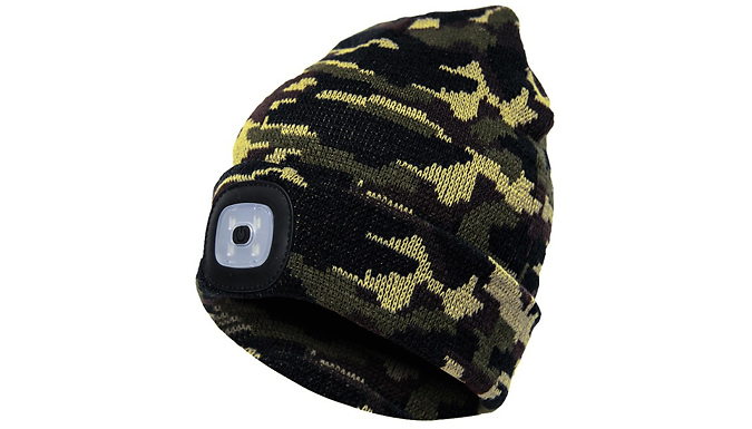 LED Light Unisex Winter Beanie Cap - 7 Colours