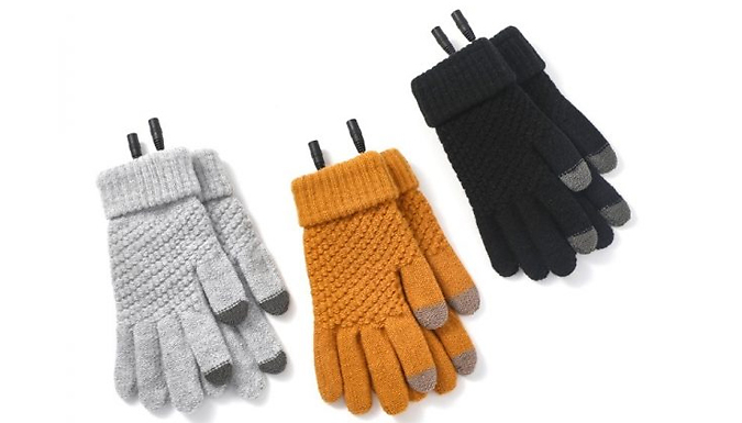 Heated Touchscreen Winter Gloves - 3 Colours