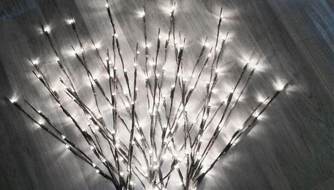 20 or 40 LED Tree Twig Lights - 3 Colours