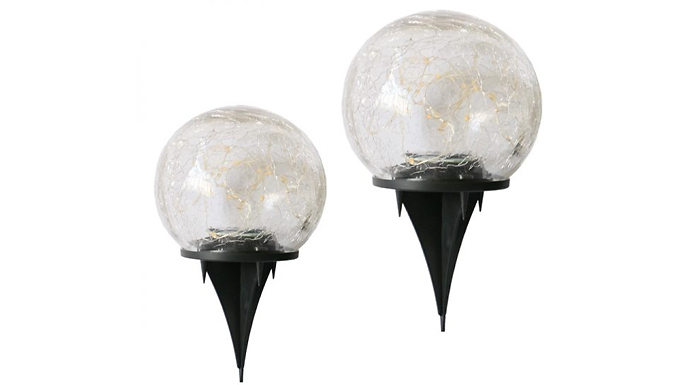 Cracked Glass Ball Solar Light - 3 Sizes