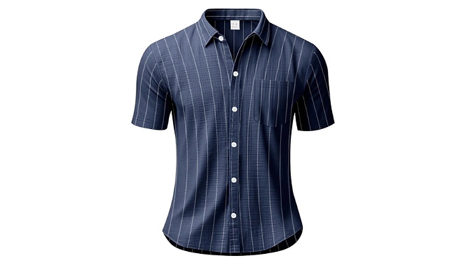 Men's Business-Casual Striped Shirt - 6 Colours, 6 Sizes!