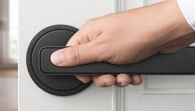 Secure Smart Door Handle Lock - 2 Colours!